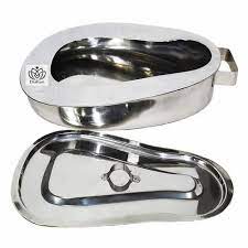 BED PAN WITH COVER S.S.